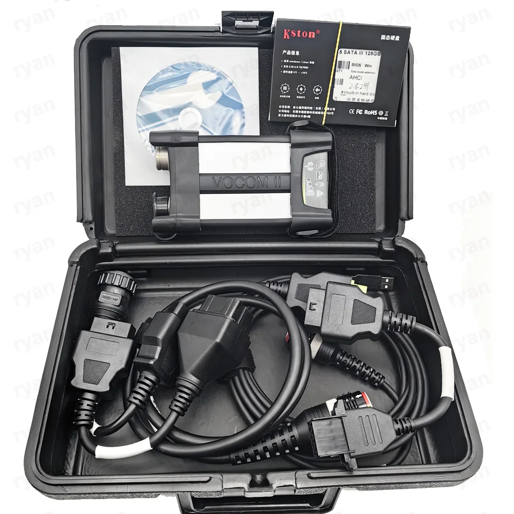 สําหรับ Vocom 2 II TECH TOOL V2.8.241 Heavy Duty รถบรรทุกรถขุดวินิจฉัย OBD2 เครื่องสแกนเนอร์ VOCOM 2 88890400   เครื่องมือวินิจฉัย