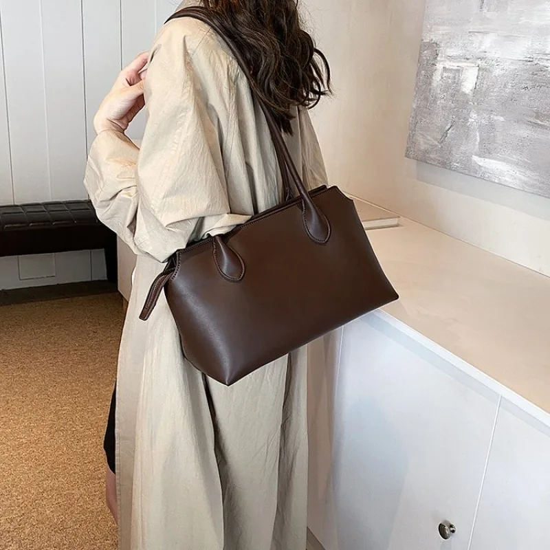 

Classic Elegant Women Leather Tote Bag High End Ladies Fashion Crossbody Messenger Handbag for Work