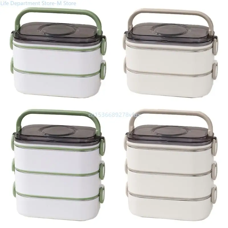 

Office Ready Stainless Steel Lunch Box Large Capacity Lunch Container Set with Accessories for Work and School Meals
