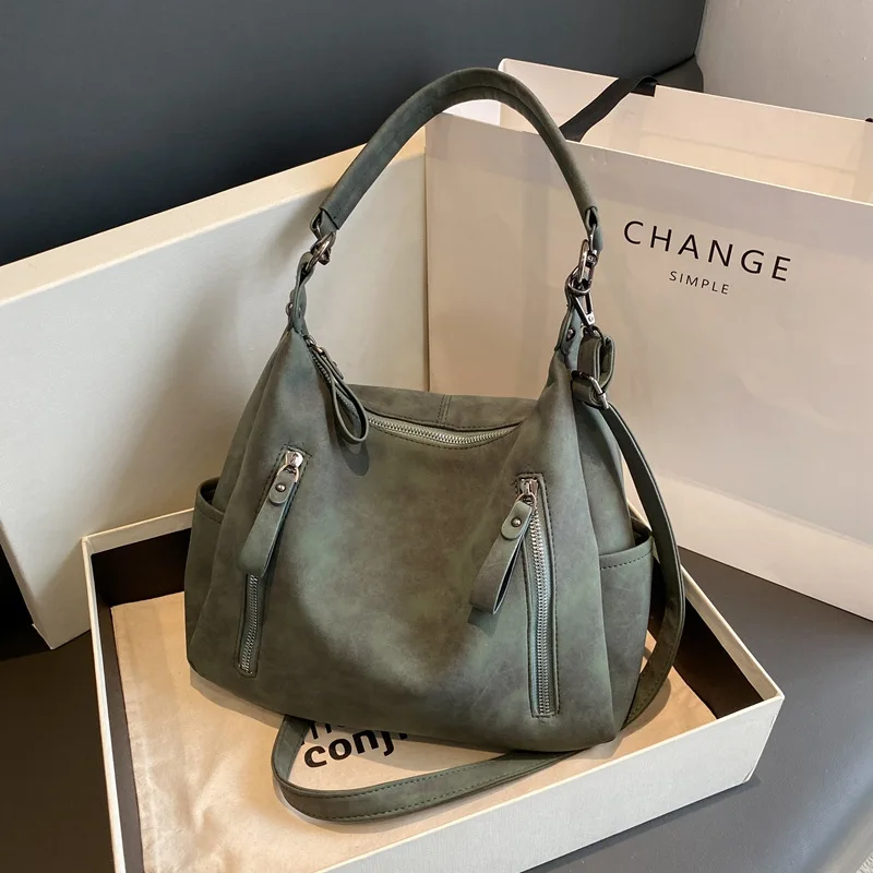 

Retro Casual Armpit Bag Simple Crossbody Bags for Woman Shoulder Bags Large Capacity Tote Bag Designer Bags Purse and Handbags