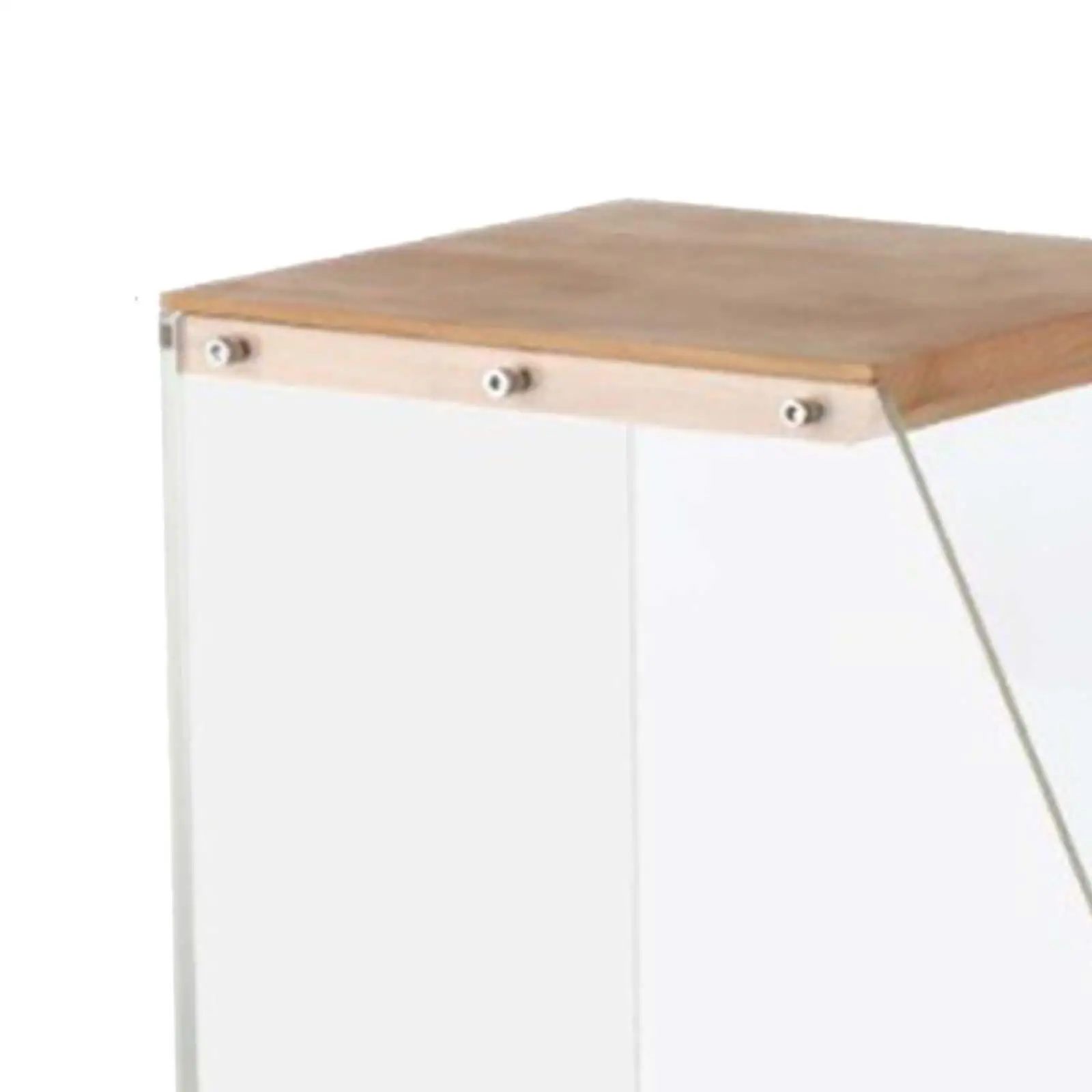 Bureau portable transparent moderne, albums en bois T1