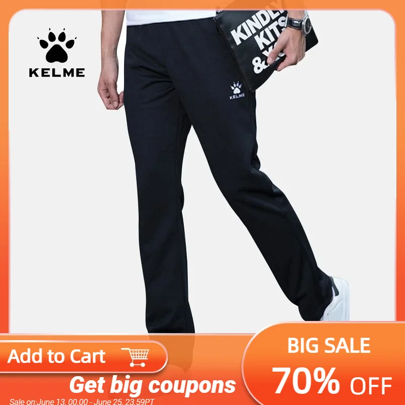 

Мужские спортивные штаны KELME, спортивные штаны для тренировок, уличные спортивные штаны для бега, леггинсы для активного отдыха, 8261CK1001