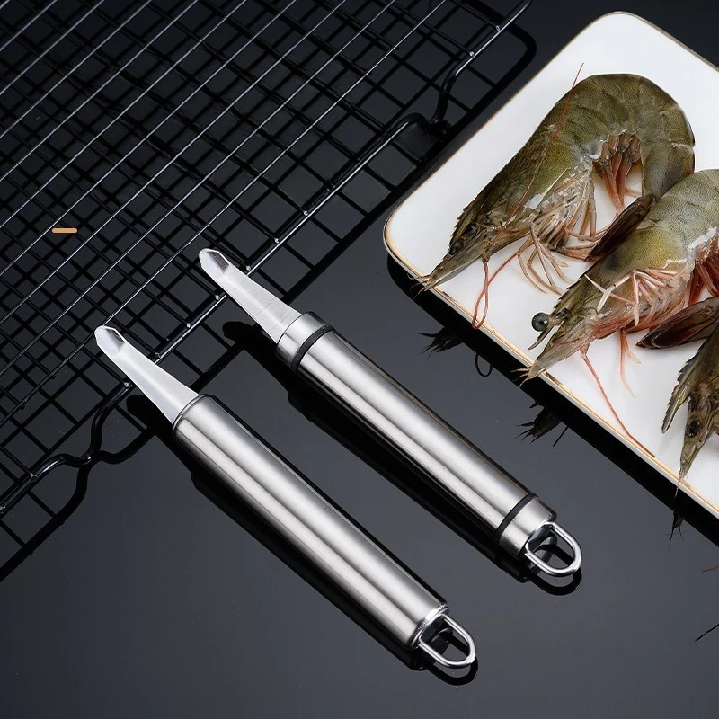 1PC Stainless Steel Shrimp Wire Peeling Shrimp Shell, Shrimp Wire Extraction, Longan Core Removal Tool