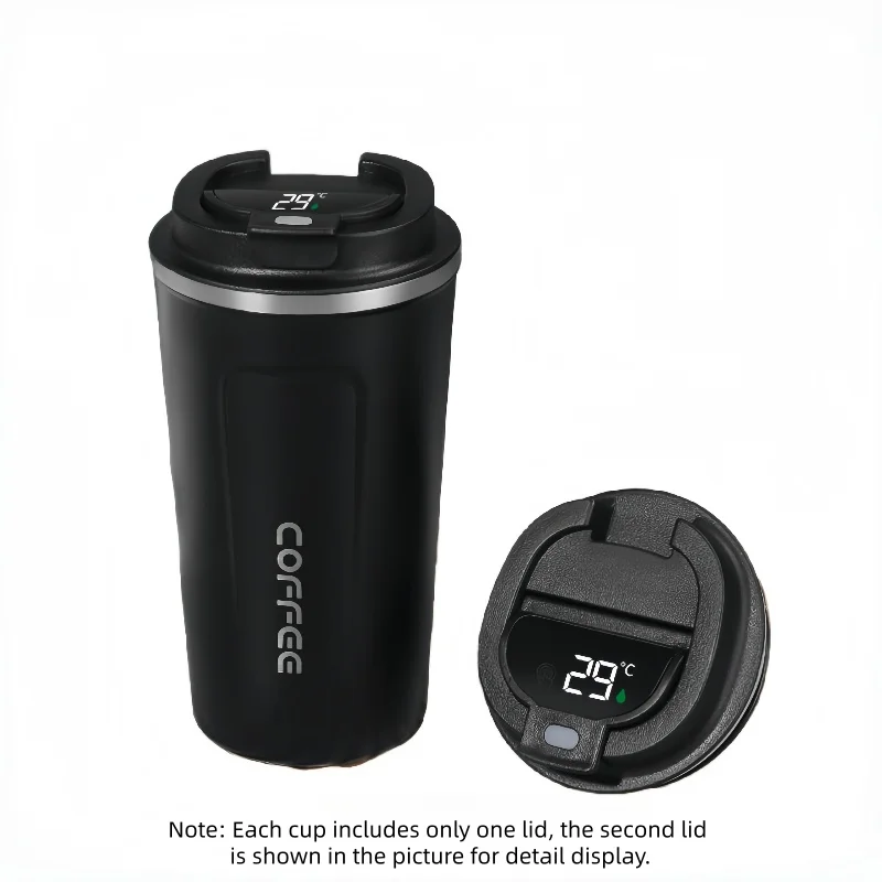 

Smart Display Temperature Travel Stainless Steel Coffee Cup Thermal Mug Leak-Proof Thermos Bottle Vacuum Flask Insulated Cups