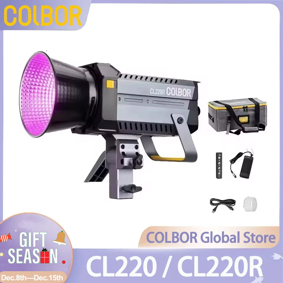 COLBOR CL220 CL220R COB LED Video Light Photography Lighting 2700-6500K for Camera Photography Video Recording Outdoor Shooting