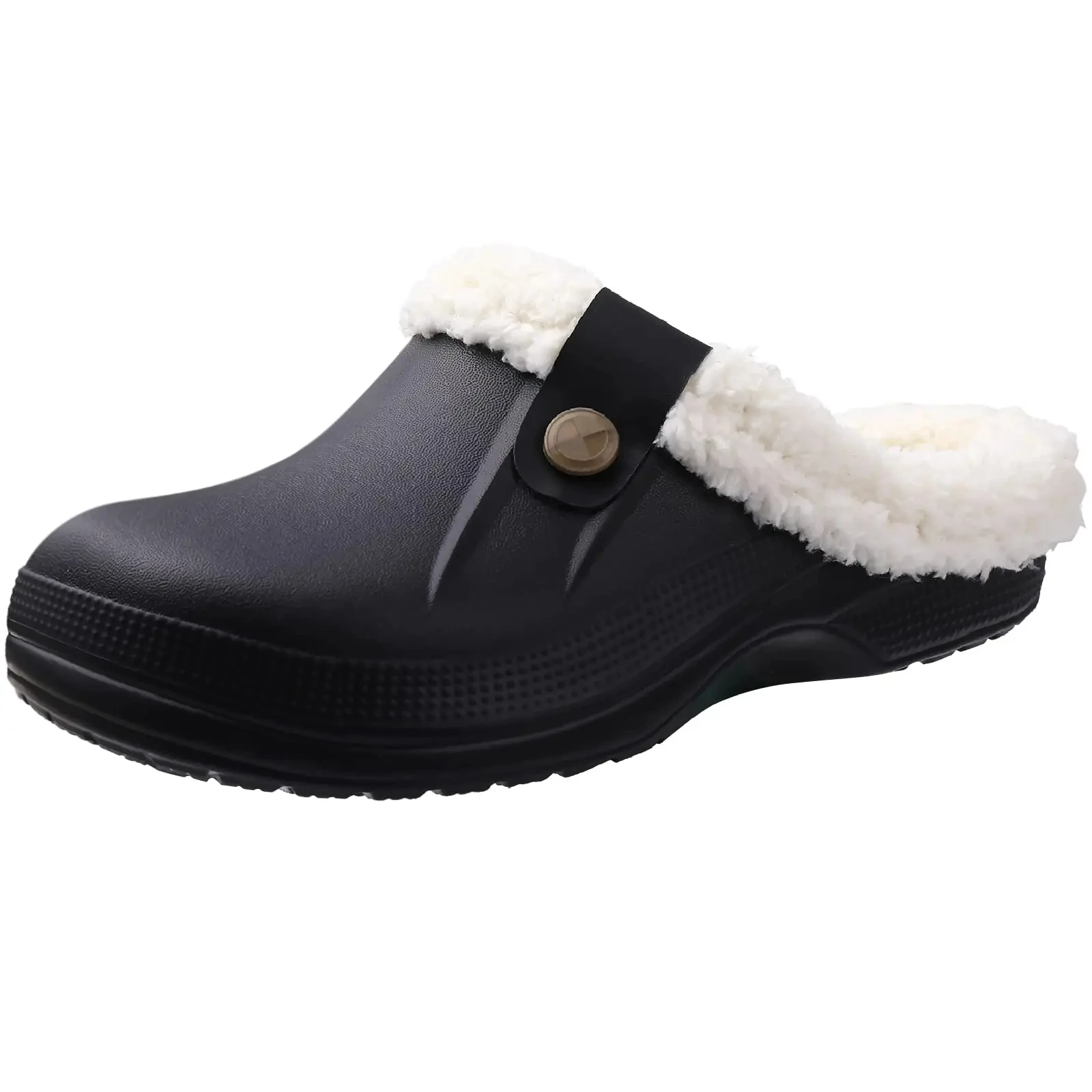 Asgard Winter Fur Lined Clogs Women Fuzzy Slippers Men Warm House Slippers Adult Outdoor Waterproof Comfort Garden Clogs Shoes image 6