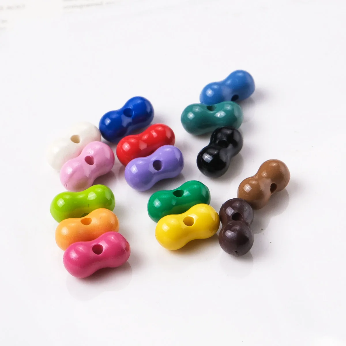 

Wholesale 200pcs 6*11mm Solid Colors Cute Bone Shape Acrylic Jewelry Beads Fit Ornament Accessory Necklace Bracelet Earring DIY