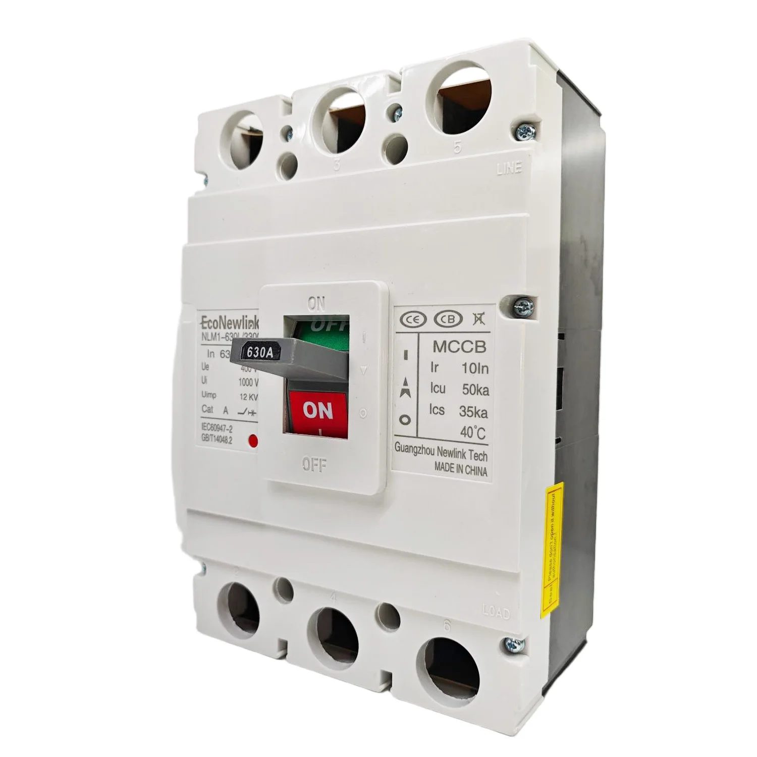 UL94/GRS 400A/3300 SEC Approved Moulded Case Circuit Breaker Certified By CE IEC 60947-2 Saudi Electricity Company