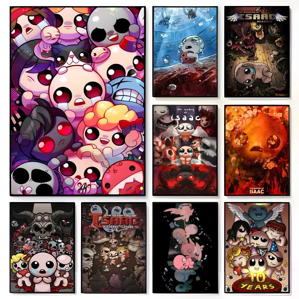game roguelike T-The Binding Of Isaac Poster American Film Mural Home Childrens Room Wall Decor Print