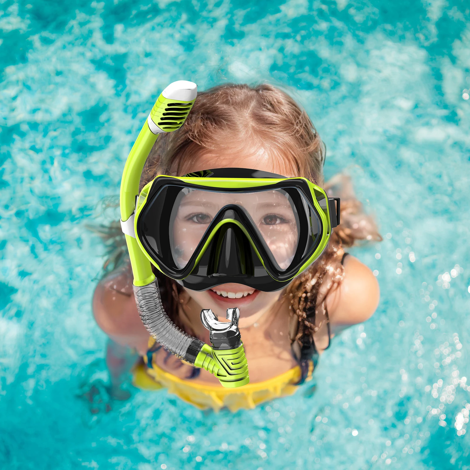 Snorkeling Diving Mask Set For Kids Diving Goggles Free-Diving Mask Glasses Professional Swimming Goggles Child Silicone Snorkel