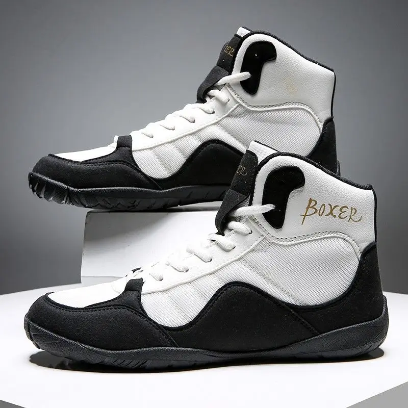 

Классические мужские борцовские туфли, профессиональные боксерские туфли для мужчин, борцовские кроссовки средней высоты, мужские красные боксерские ботинки