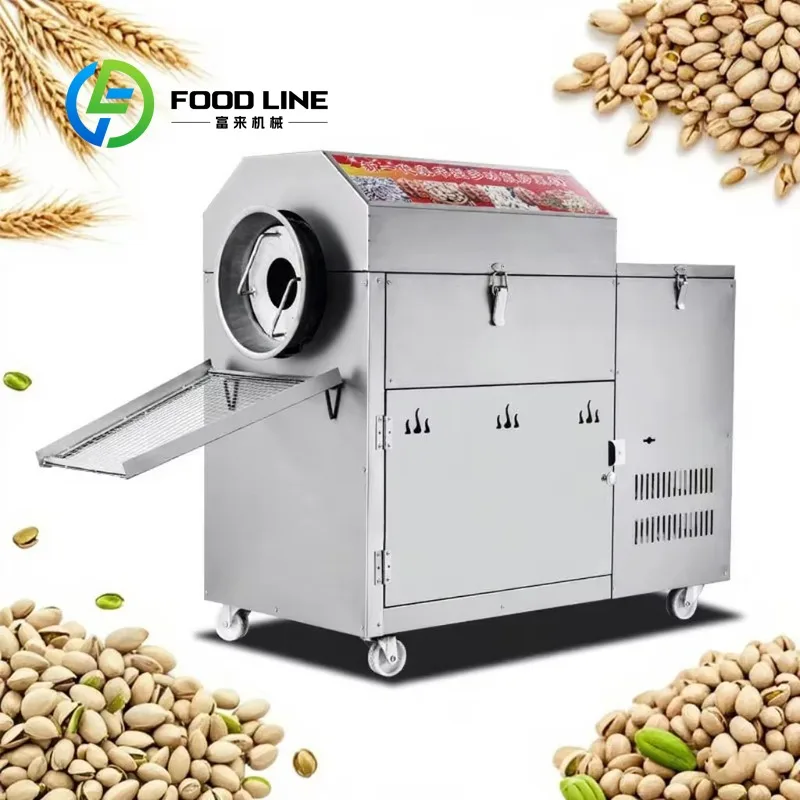 

Hot Selling Cocoa Almond Roaster Nuts Toasting Chestnut Peanut Roasting Machine