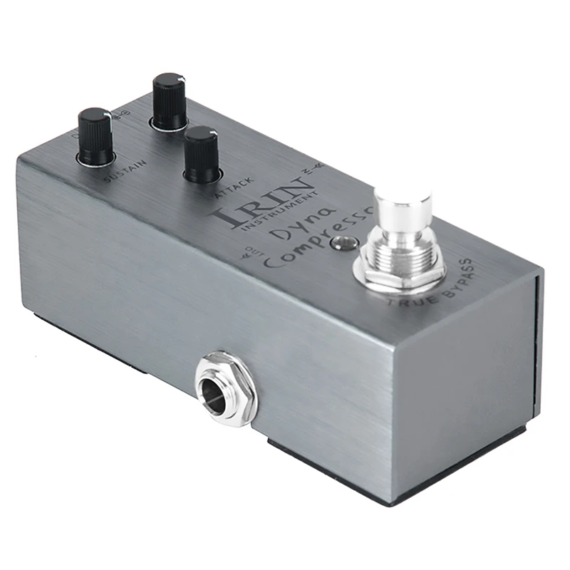 IRIN Electric Guitar Blasting Compression Effector Chorus Professional Single Block Small Effector Brushed Gray