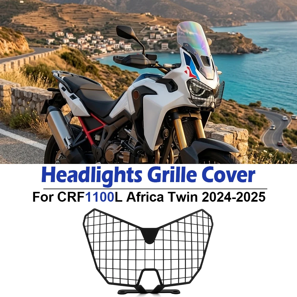 For Honda CRF1100L Africa Twin Adventure Sports 2024 2025 2026 CRF1100 L Headlight Head Light Guard Protector Cover Grille