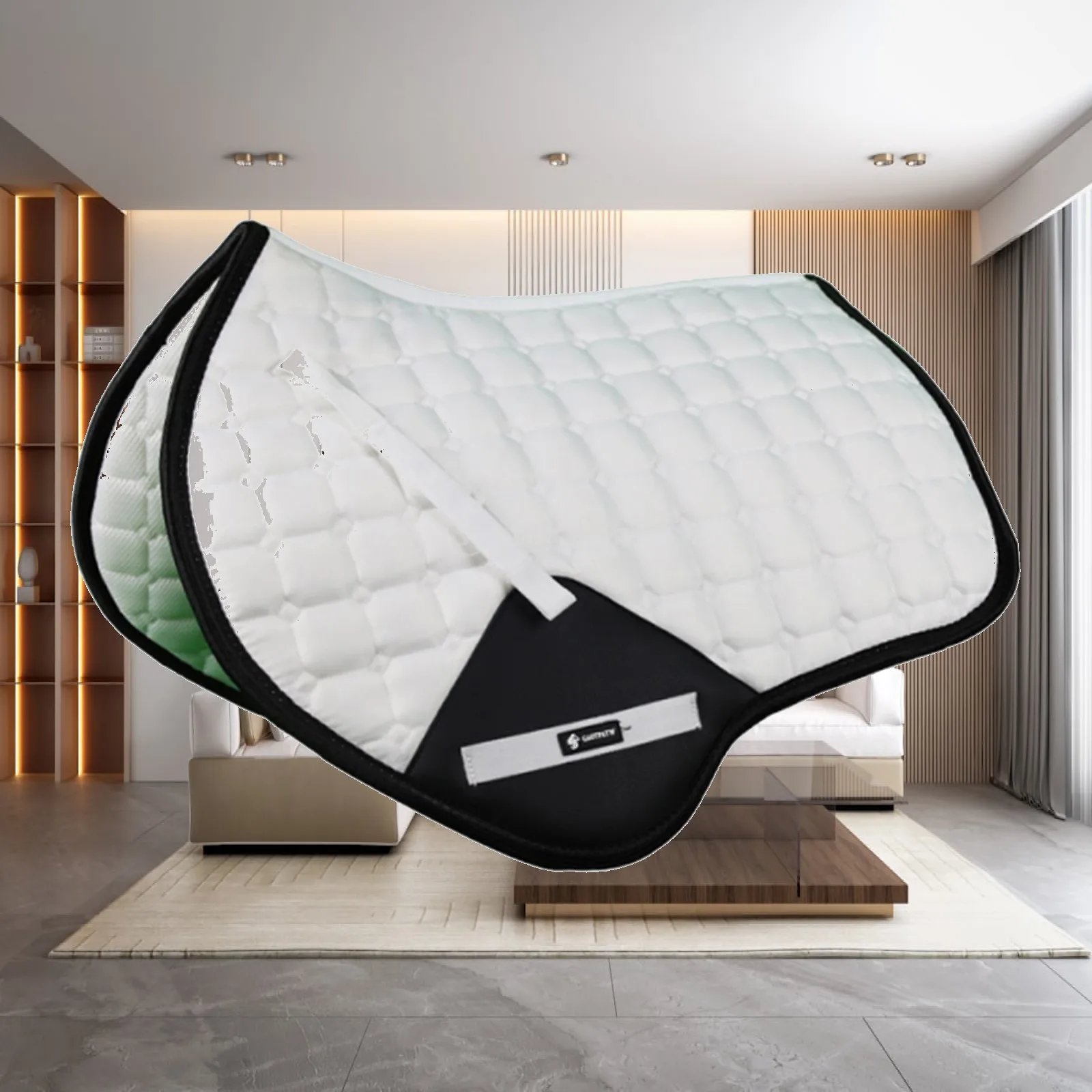 Essential Equestrian Saddle Pad Canvas Seat Cushion Breathable Sweat Absorbing Anti Slip for Jumping Practice