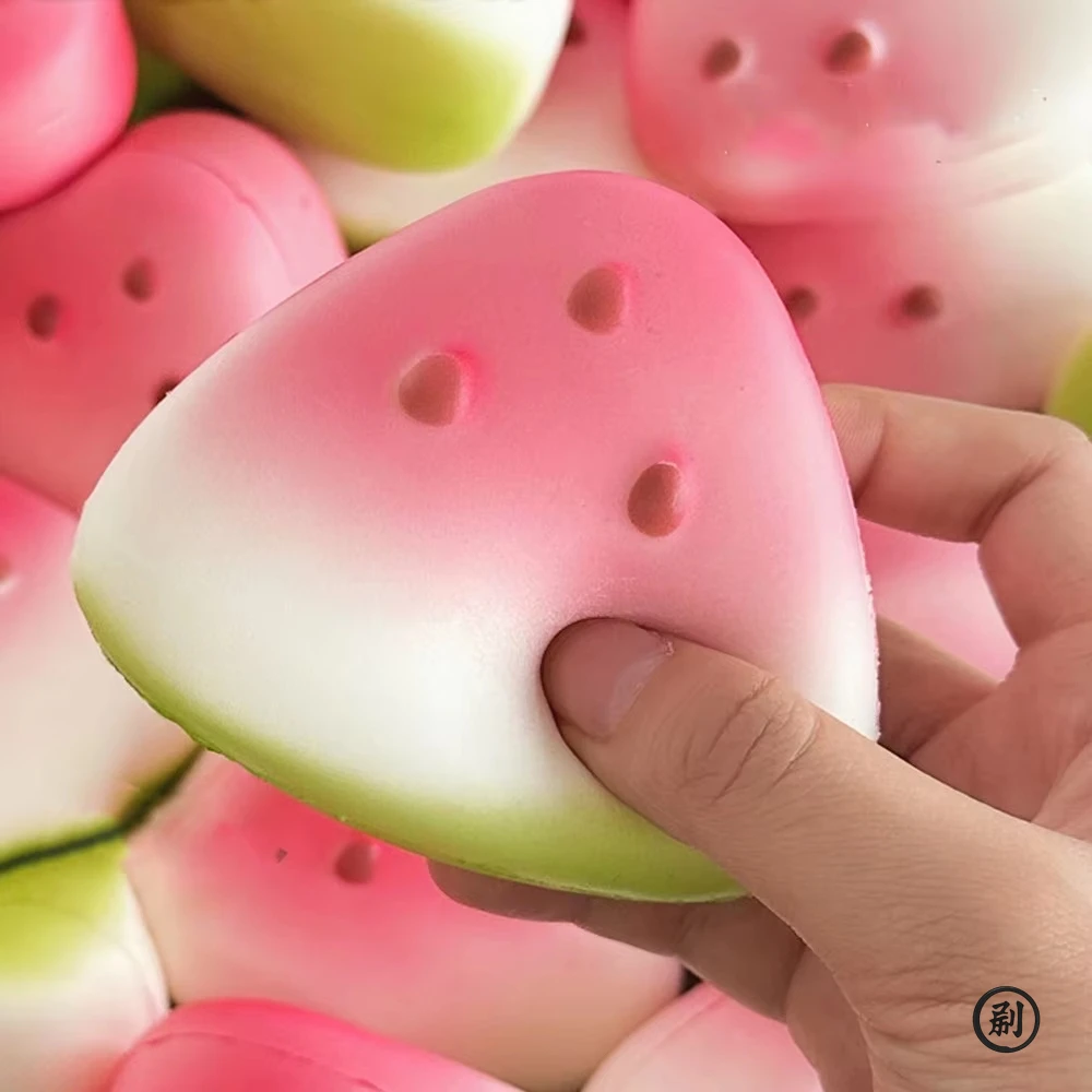 Squishy Watermelon Fidget Toy Anti-Stress Slow Rising Fruit Pinch Squeeze Stress Reliever Funny Pressure Reducer Prop