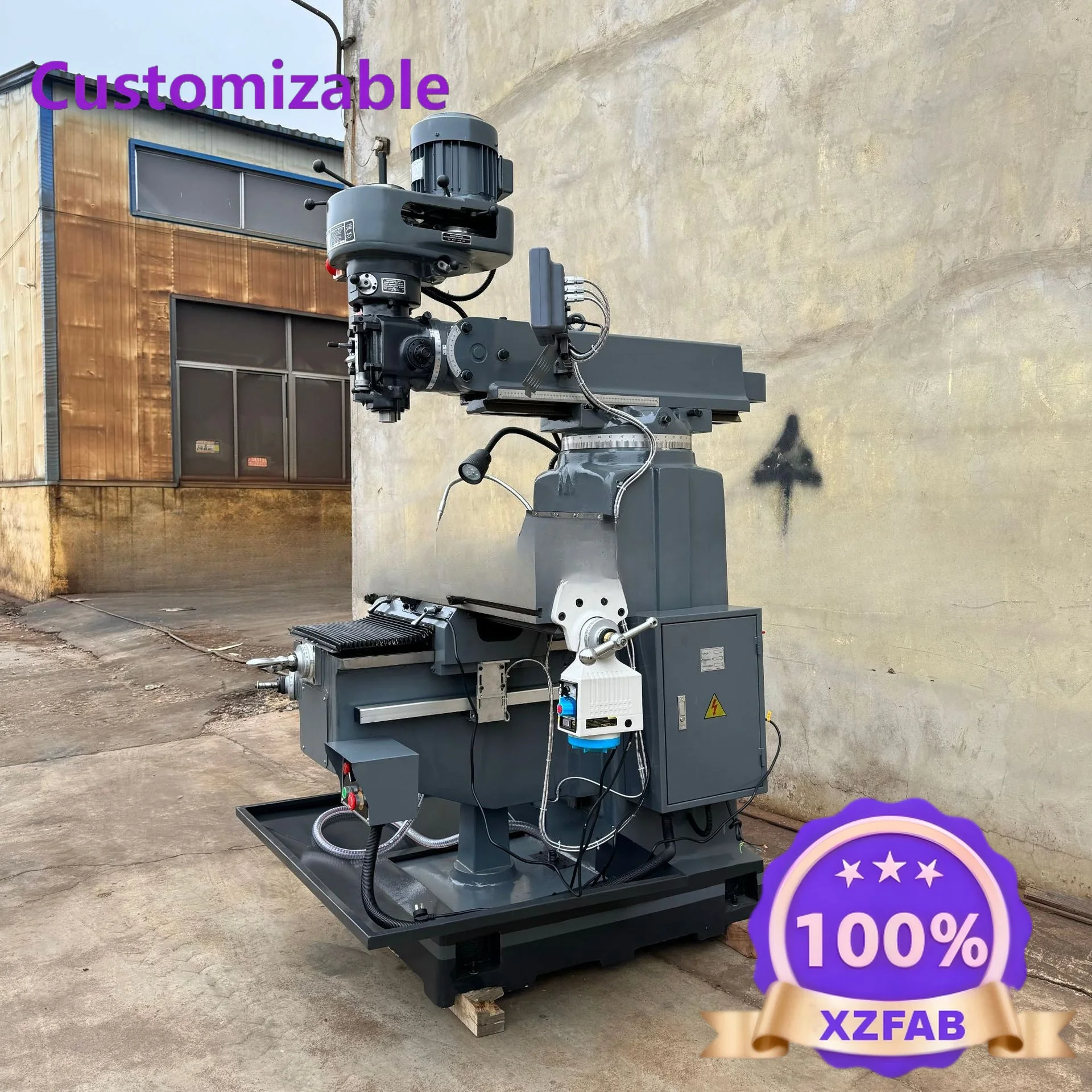 Factory Direct 2026 High-speed Digital Display Taiwan Vertical M4M5 Turret Milling Machine Supplies 4H5H Turret Milling Machine