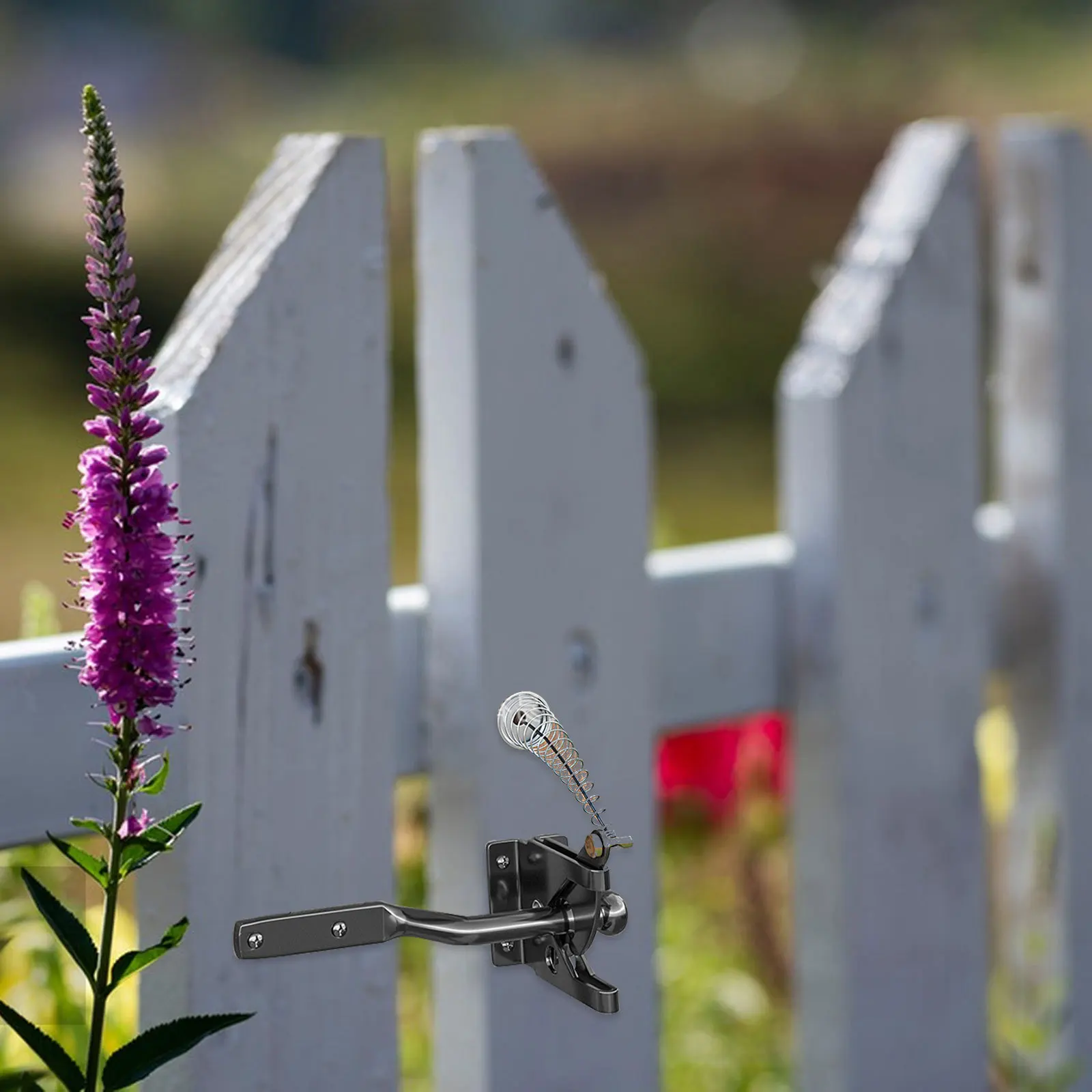 مفصل بوابة سياج الحديقة بتصميم كلاسيكي، مادة متينة، سهلة التركيب، أمان مناسب لسيناريوهات متعددة، معدن خشبي