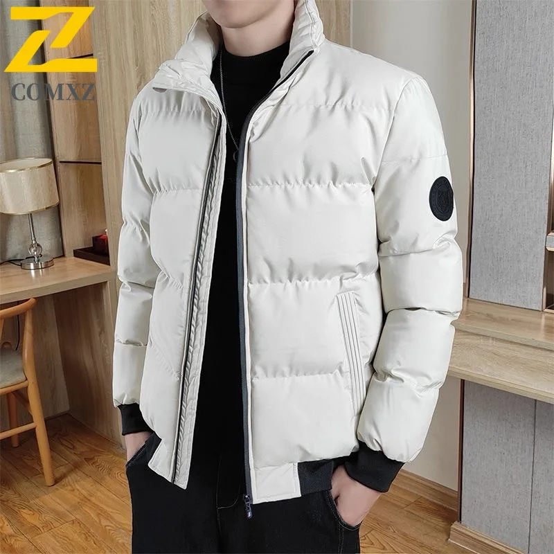 

Men's Winter Jacket Oversized Thermal multifunctional Windproof Cotton Coat Outdoor Warm Parka with Pockets Streetwear Loose Fit