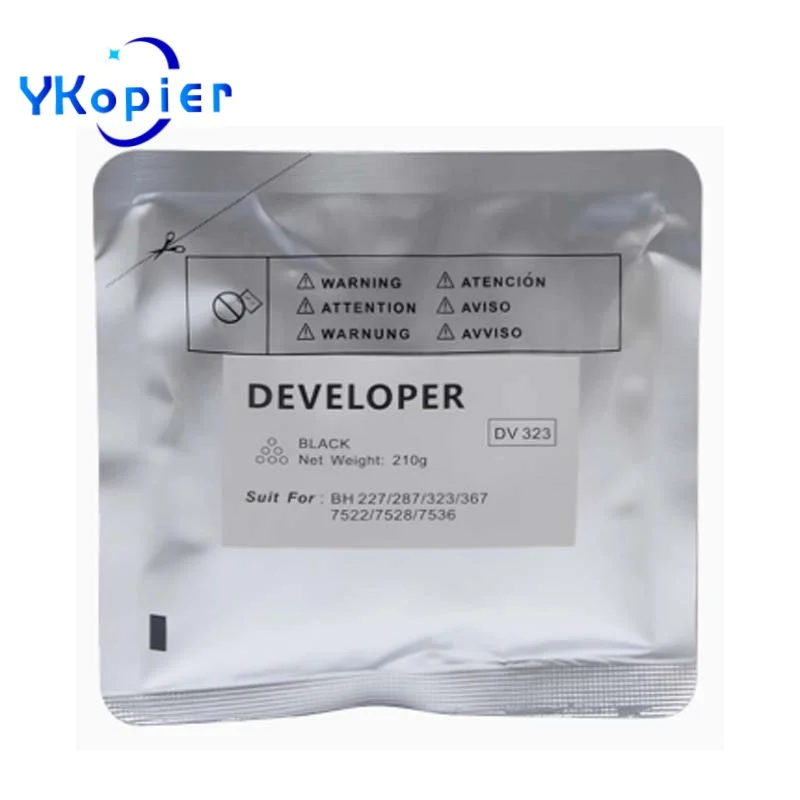 

210G DV323 Developer Powder For Konica Minolta BH 323 367 287 227 7522 7536 7528 Developer