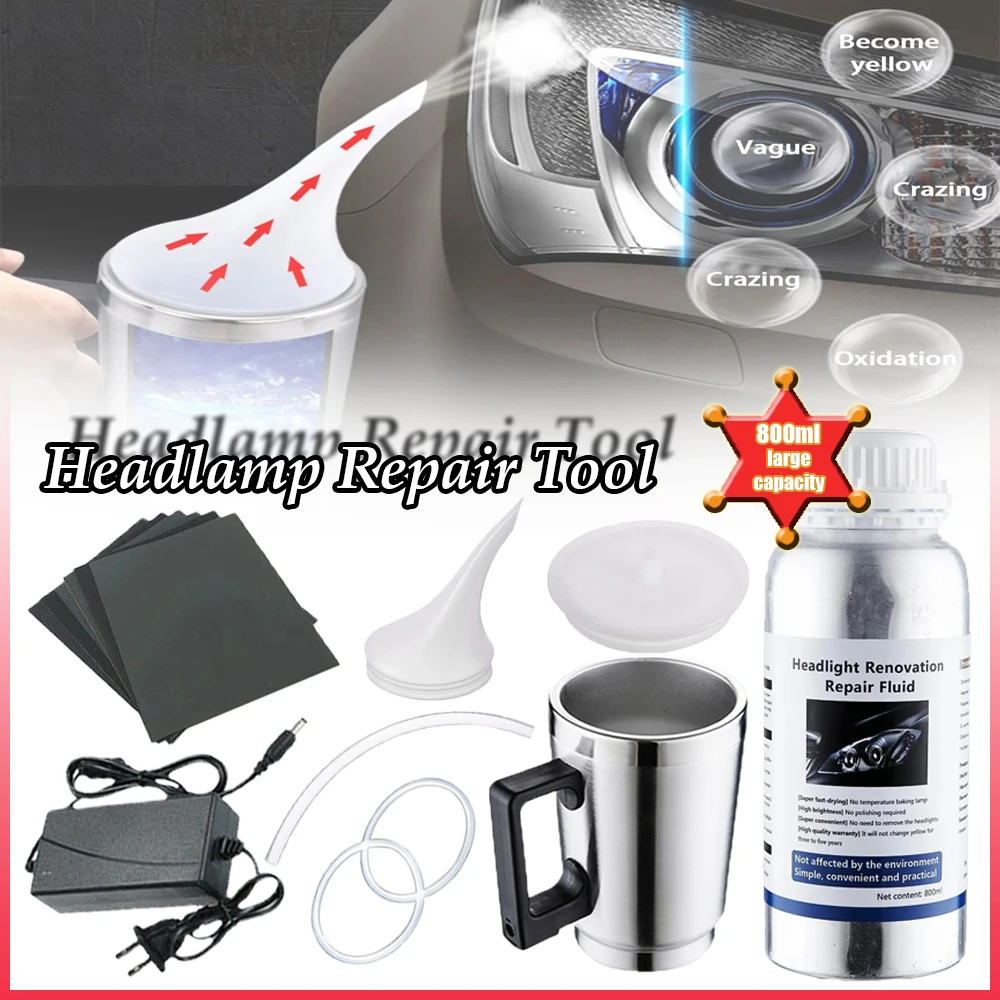 Car Tool Headlight Repair Restoration Kit Liquid Polymer Repair Car Headlight Repair Kit Car headlight polish restoration kit