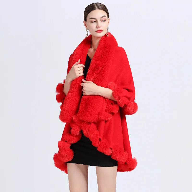 Mantel Mäntel Frauen Jacken Capes Mantel Dicke Warme Casual Ponchos Y2k Streetwear Jacke Offenen Stich Elegante Herbst Winter