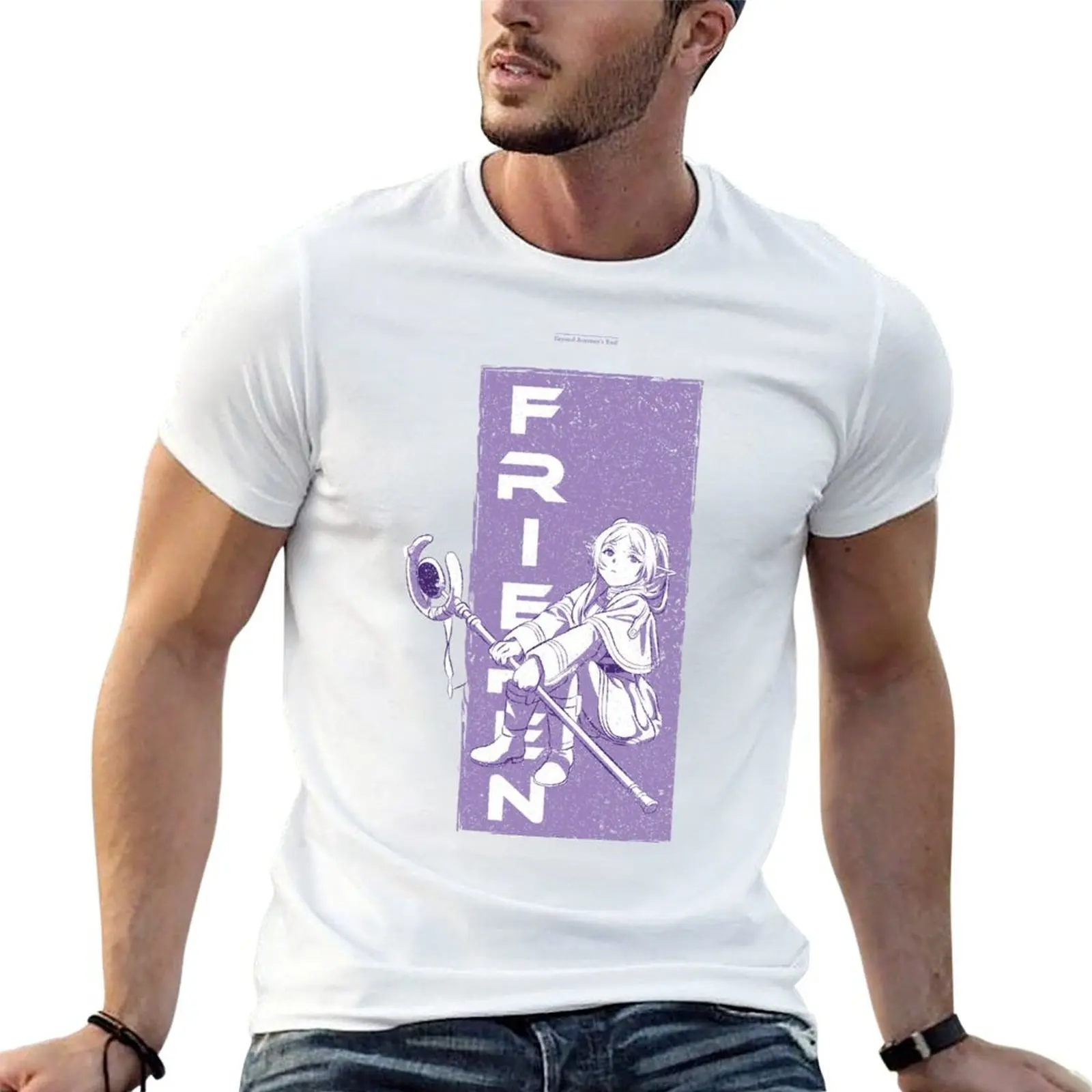

FRIEREN: shirts JOURNEYS (GRUNGE END:FRIEREN oversize T-Shirt PURPLE STYLE) t anime BEYOND