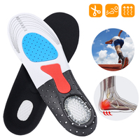 Cuttable Silicone Insoles for Shoe Men Women Orthotic Arch Support Sport Shoe Pad Soft Running Insert Cushion Memory Foam Insole