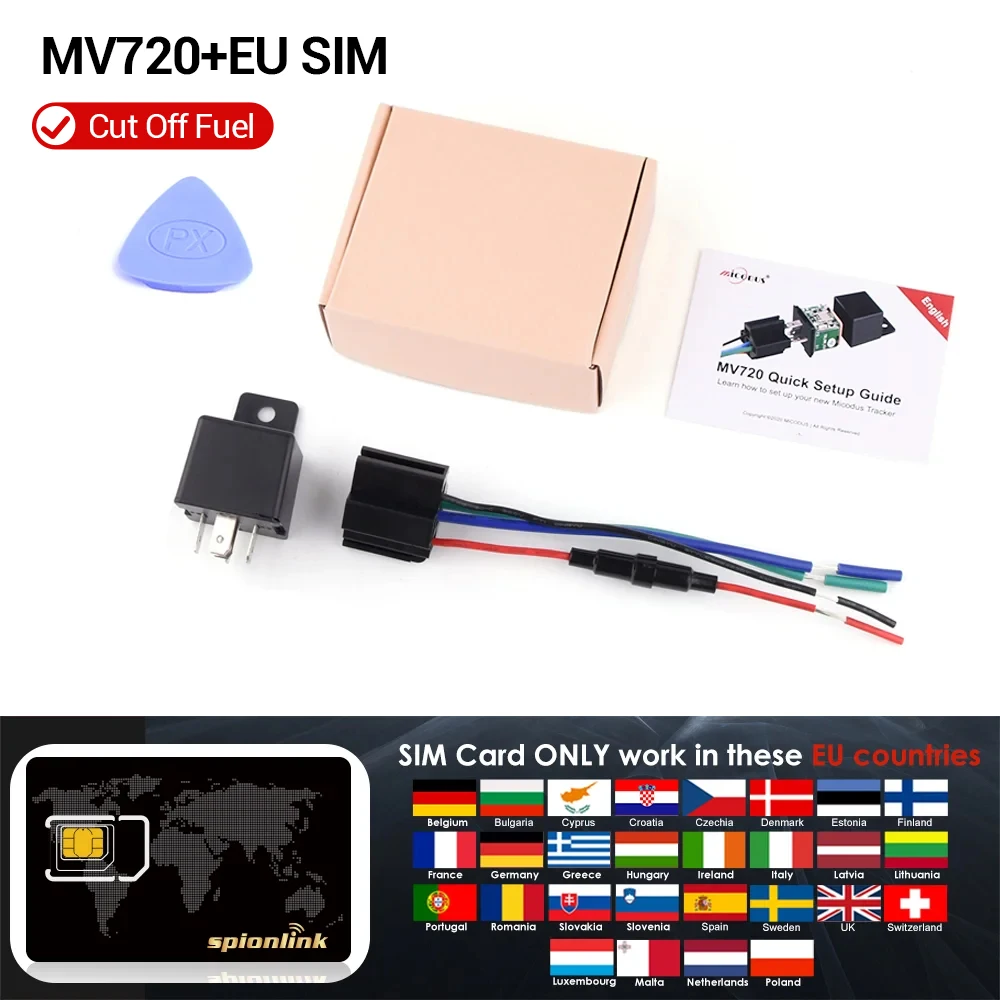 Micodus Voertuig Motor Auto GPS Relais Tracker Afgesneden Brandstof MV820 9-90V Trillen Gesneden Lijn alert Geo hek Alarm Gratis APP