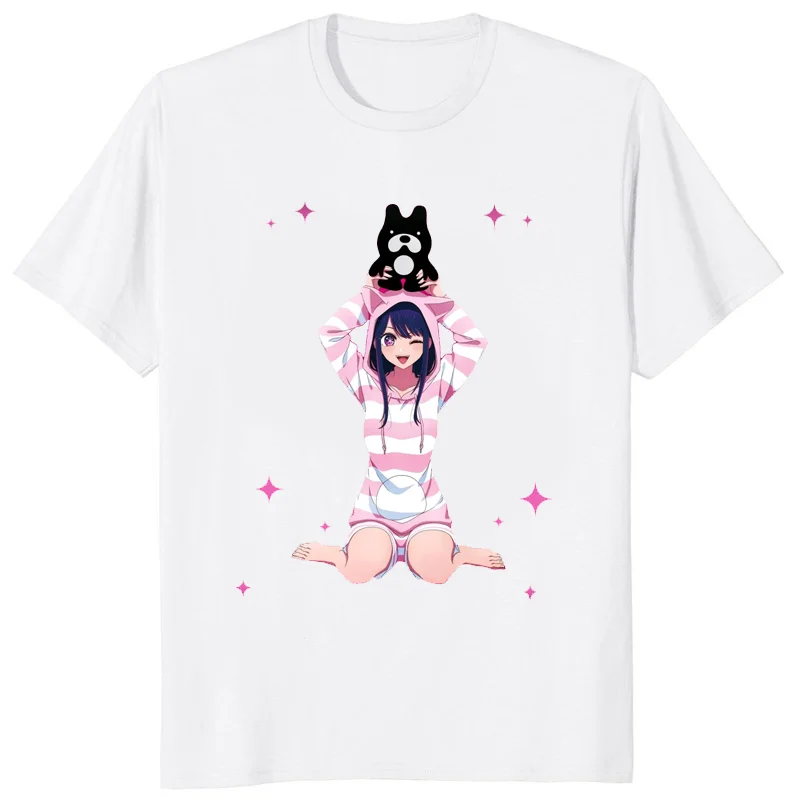 2023 Women T-shirt Ai Hoshino Oshi No Ko Idol T Clothing Casual Summer O-neck Short Sleeve T Shirt Anime Graphic Y2k Clothes Top