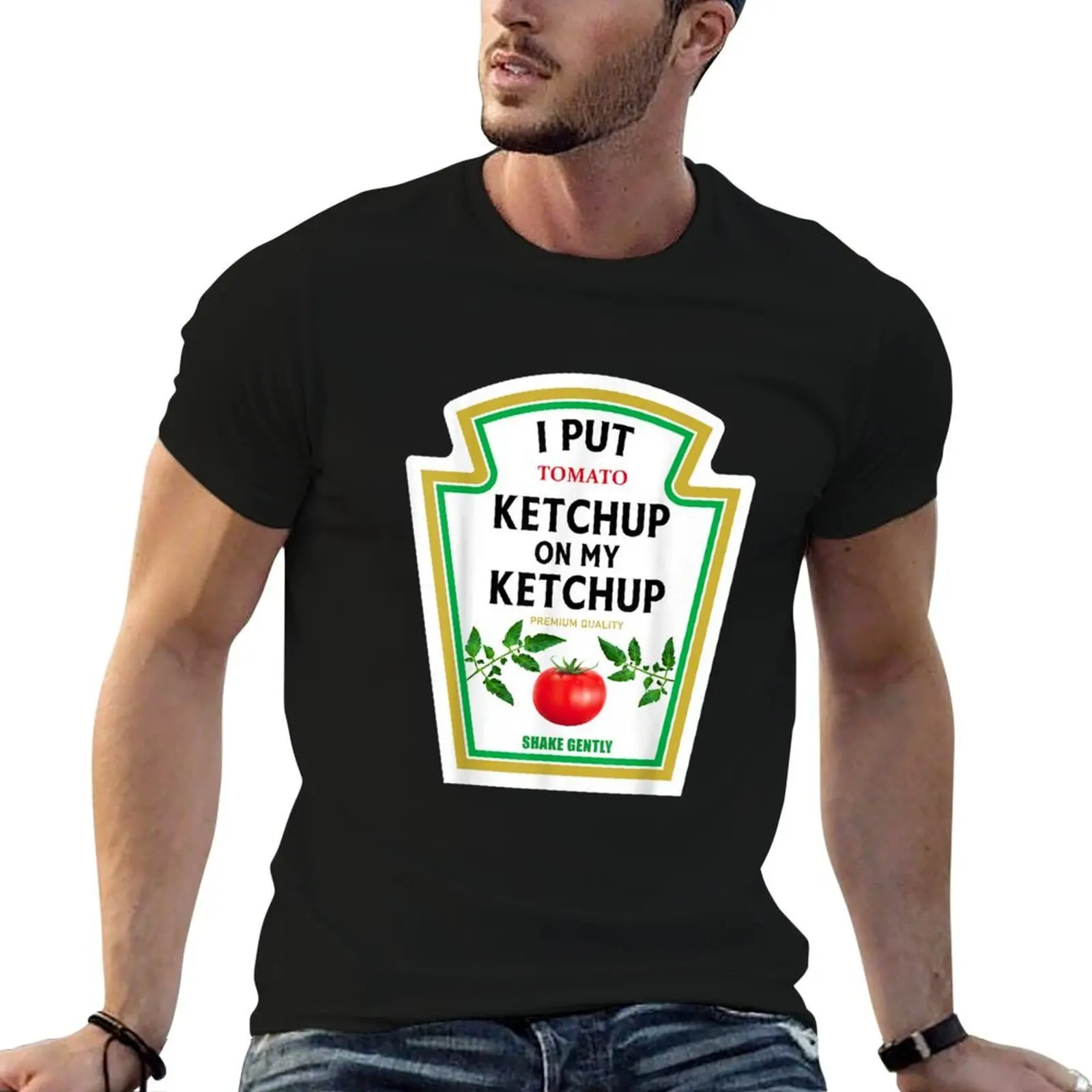 I Put Tomato Ketchup On My Ketchup New Funny Halloween T-Shirt t shirts designer t shirt man luxury essential t shirt T-shirt