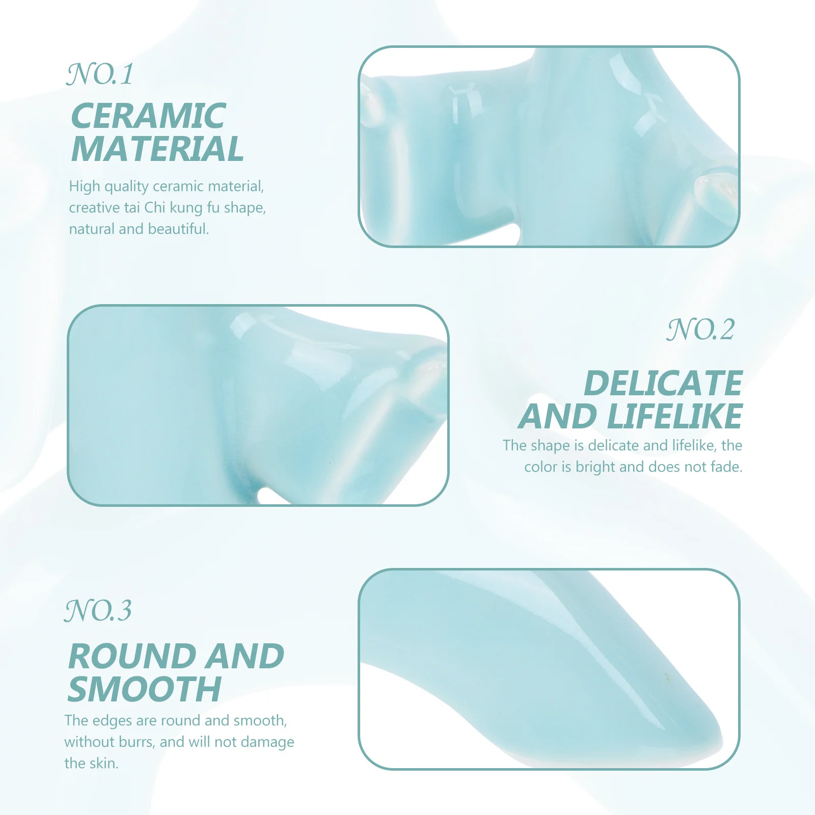 

Ceramic Tai Chi Statue Chic Indoor Landscape Statue Compact Stable Decor for Home Car Restroom Tearoom House Porch Decor