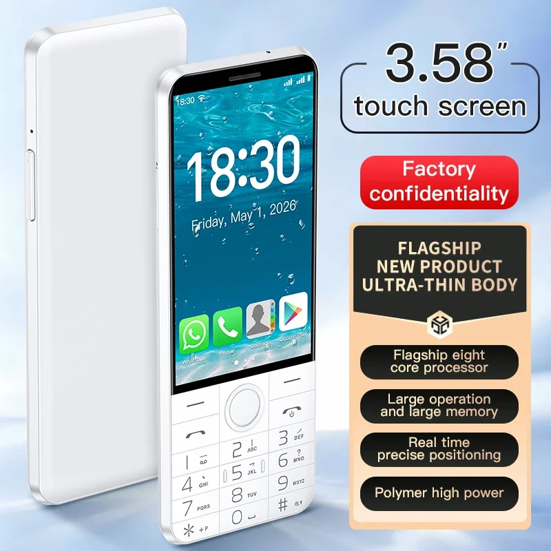 NEW DOOV F27 Touch Keyboard Google Phone No Camera Android 14 Phone 3.58inch 4GB 64GB 2100mAh Google Play BT Hebrew Arabic Phone