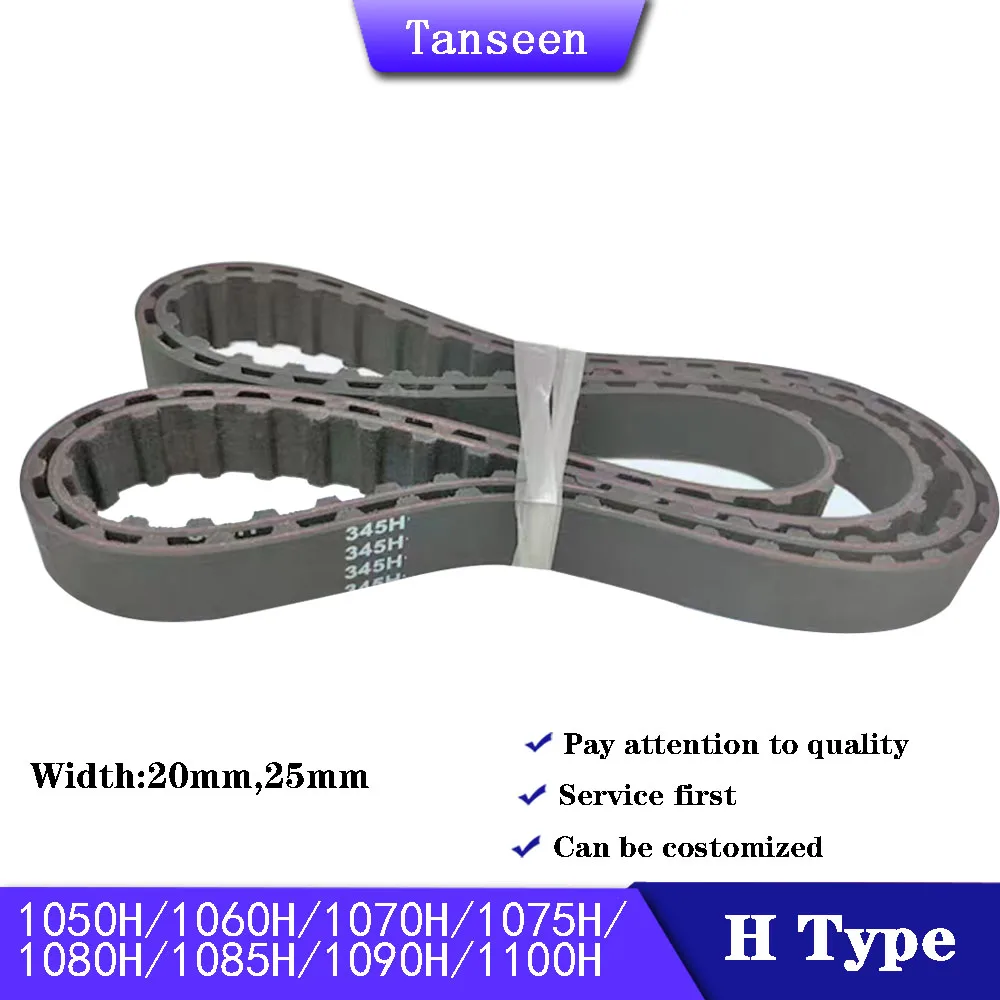 

Trapezoid H Timing Belt 1050H 1060H 1070H 1075H 1080H 1085H 1090H 1100H Width 20/25mm Rubber Belt Closed Loop