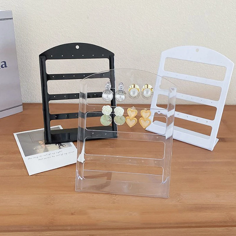 1Pcs Acrylic Earring Board Earrings Storage Rack Fashion High-end Earring Display Organizer Stand Ear Stud Window Hanging Holder