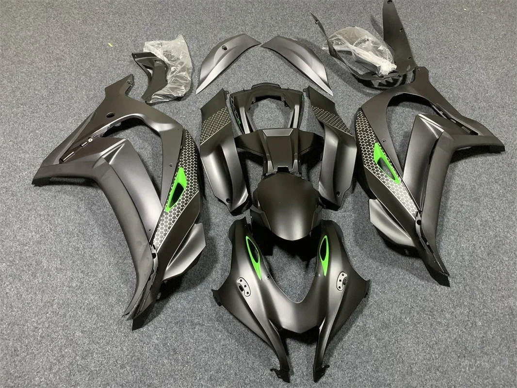 

4Gifts New ABS Fairings Kit Fit for Kawasaki Ninja ZX-10R ZX10R 2016 2017 2018 2019 117 18 19 Matte black