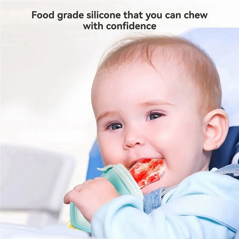 WOWFU-Silicone Baby Feeder وجهاز التسنين - حلمة الفاكهة الطازجة، التسنين للأطفال والأطفال الصغار.