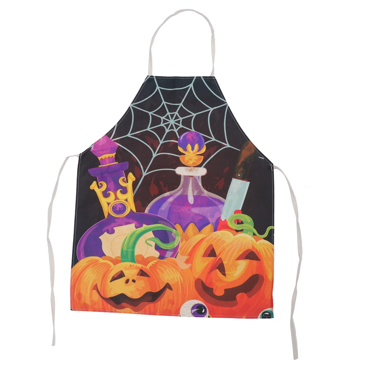 Halloween Apron Hanging Neck Housework Sleeveless Serving Aprons for Restaurant