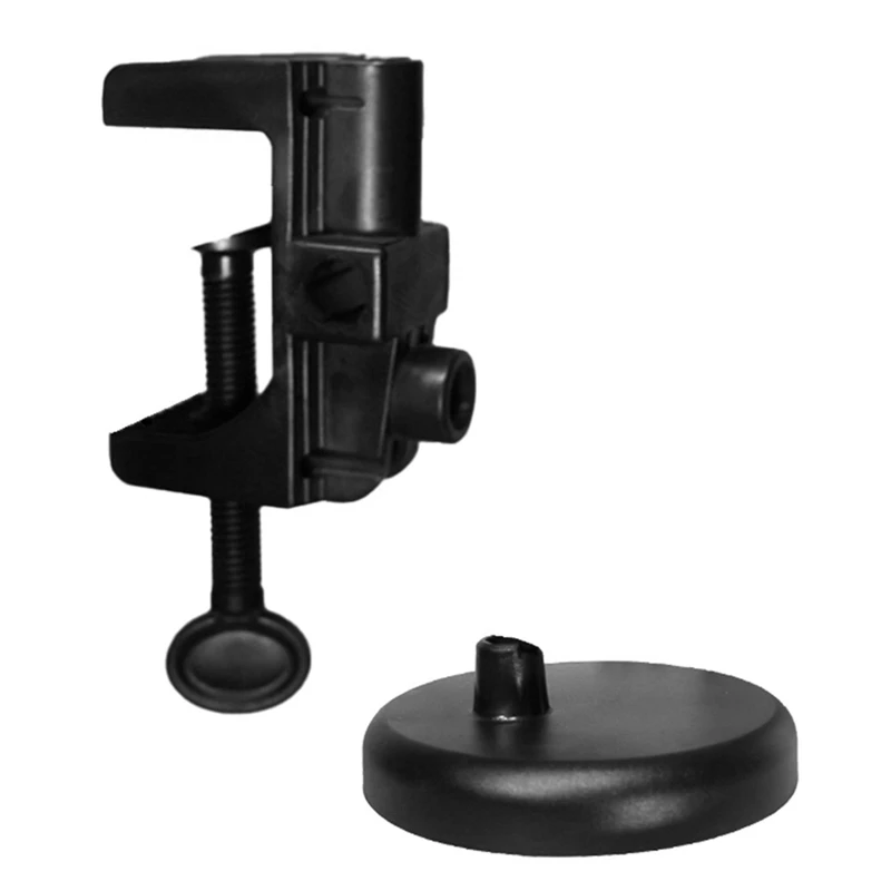 

Table Lamp Universal Base Clip Table Lamp Round Base Plate Swing Arm Desk Lamp Holder Black