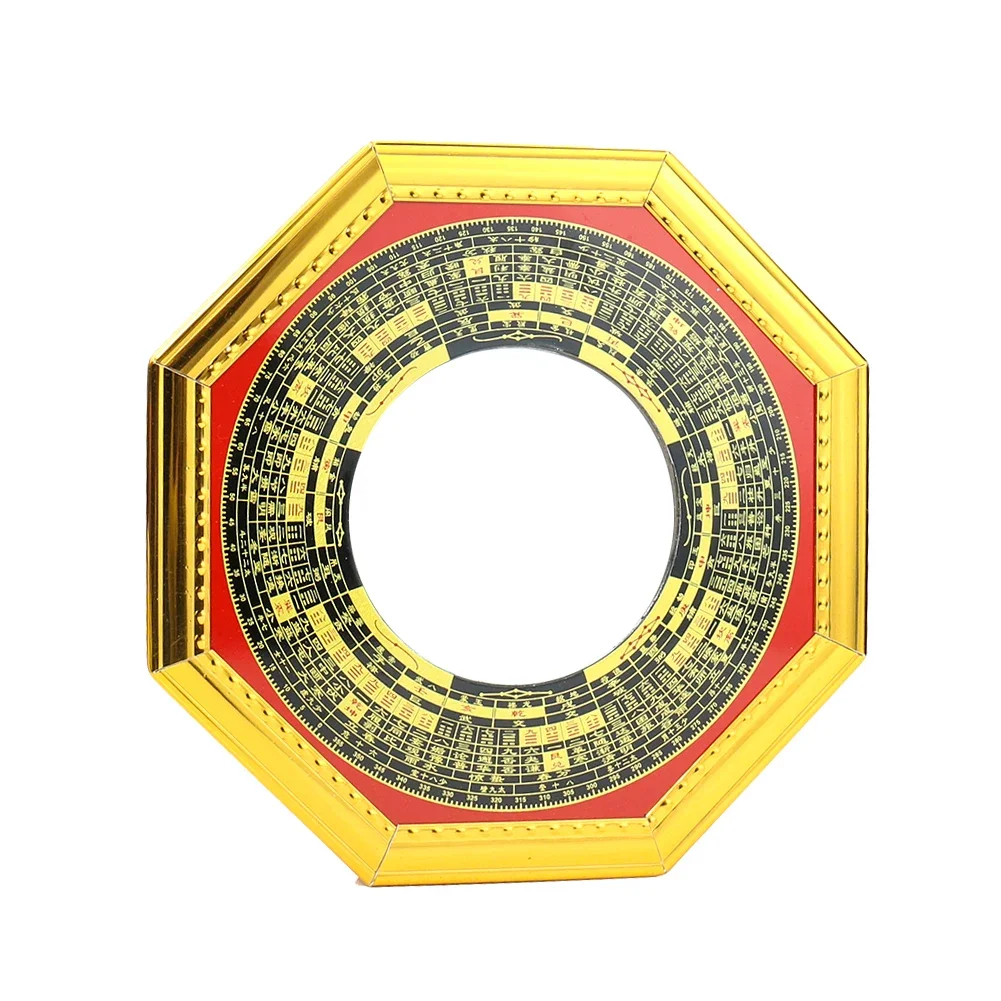 الطاوية باغوا مرآة محدبة للطاقة السلبية طارد فنغ شوي حماية المنزل الجدار الشنق تميمة الديكور الديكور الروحي