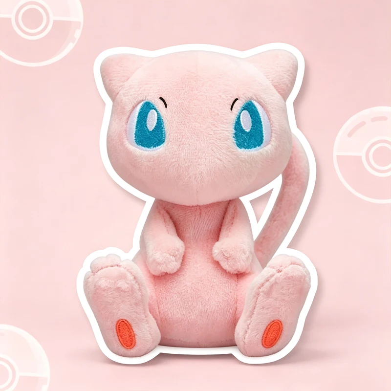 20cm Original Mew Plush Toy Cute Soft Kawaii Cute Best Gifts for Anime Cartoon Plush Doll Figure Toy for Kids Birthday Gift