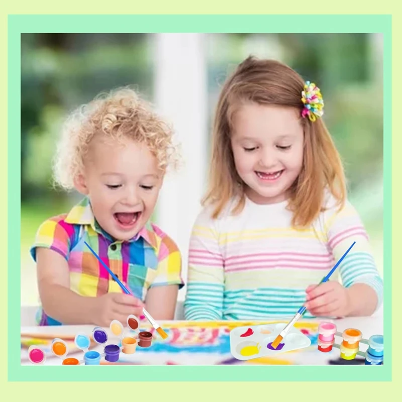 Ensemble de mini bandes de peinture acrylique pour enfants et adultes, idéal pour les fêtes d'anniversaire, les irritations à la maison, les cadeaux de chambre