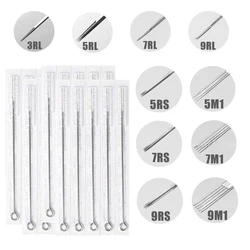 5/20pcs Assorted Tattoo Needles RL RS M1 RM Steel Disposable Sterilze Tattoo High-grade Needle for for Standard Tattoo Machine