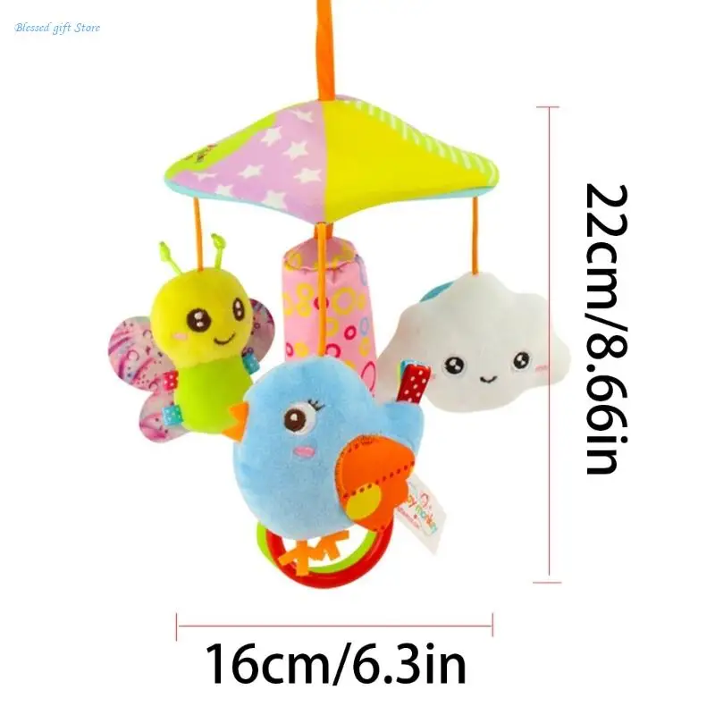 Baby Improve Intelligence Inside Cartoon Shaped Hanging Cotton Toy