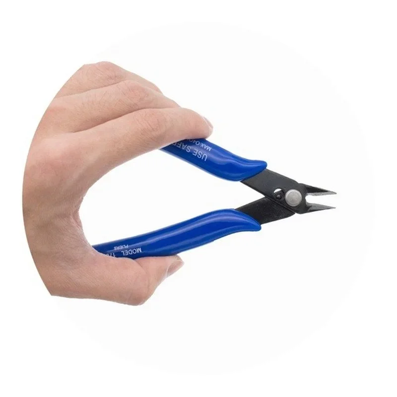 Blue 170 Wire Cutter DIY Trimmer Diagonal Side Cutting Cable Nippers Red Blue Pliers Hand Mini Snips Flush Nipper Trimmer