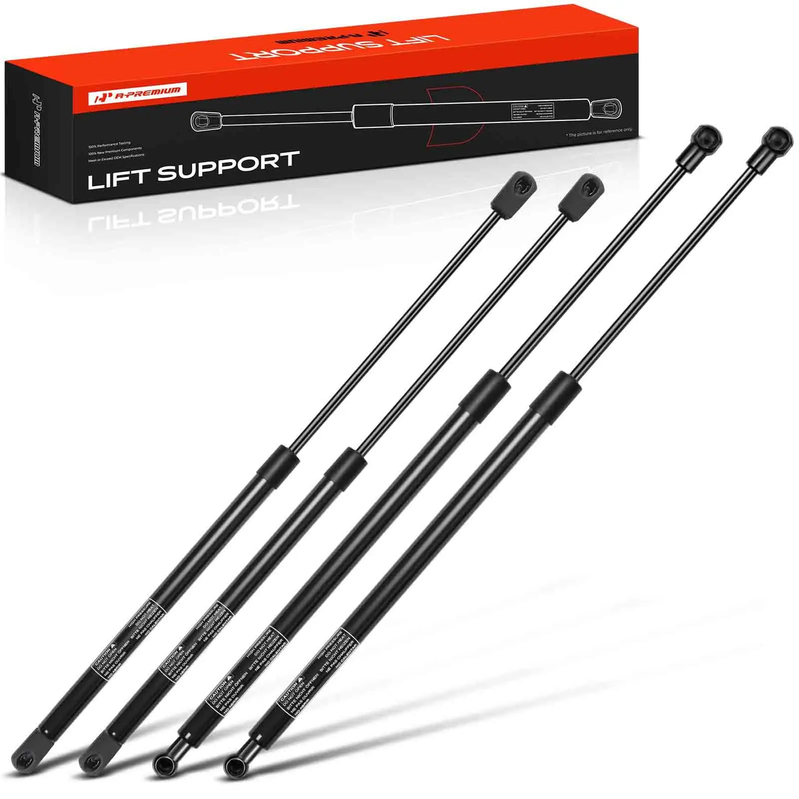 A-Premium 4x Tailgate+Rear Window Lift Supports for Chevrolet Tahoe Suburban 1500 2007-2014 Suburban 2500 GMC Yukon 2007-2014