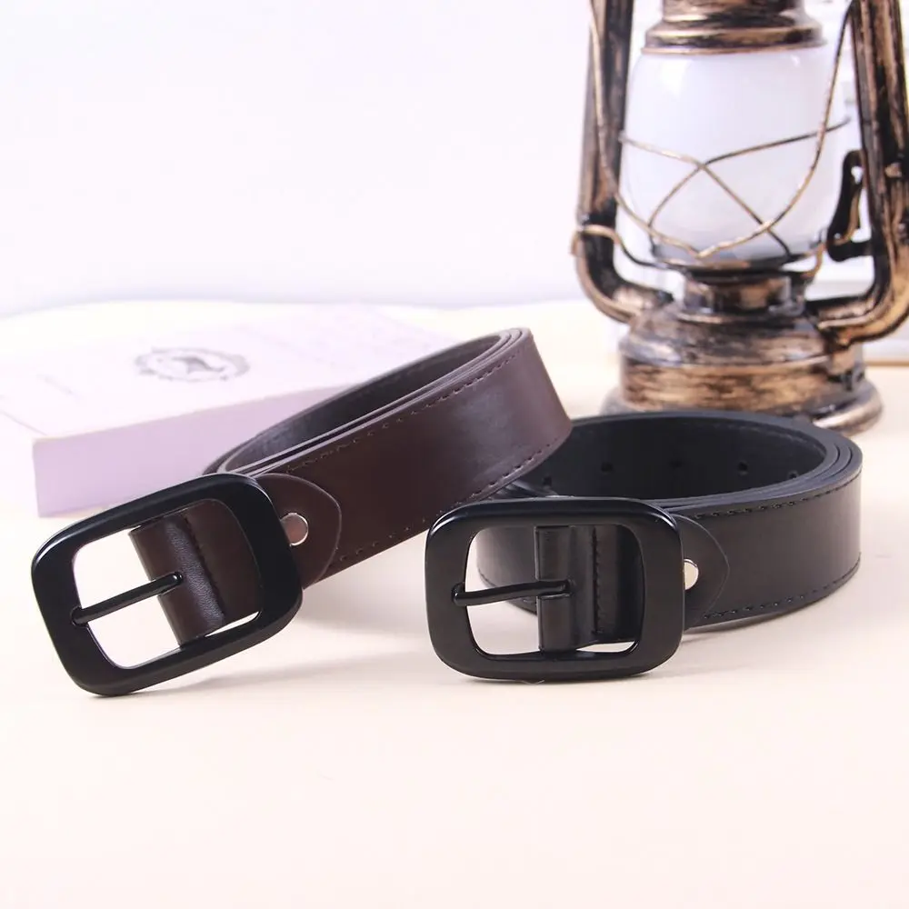 حزام جلد عتيق متعدد الاستخدامات للرجال ، حزام خصر بإبزيم دبوس ، علامة تجارية فاخرة ، أعمال وترفيه