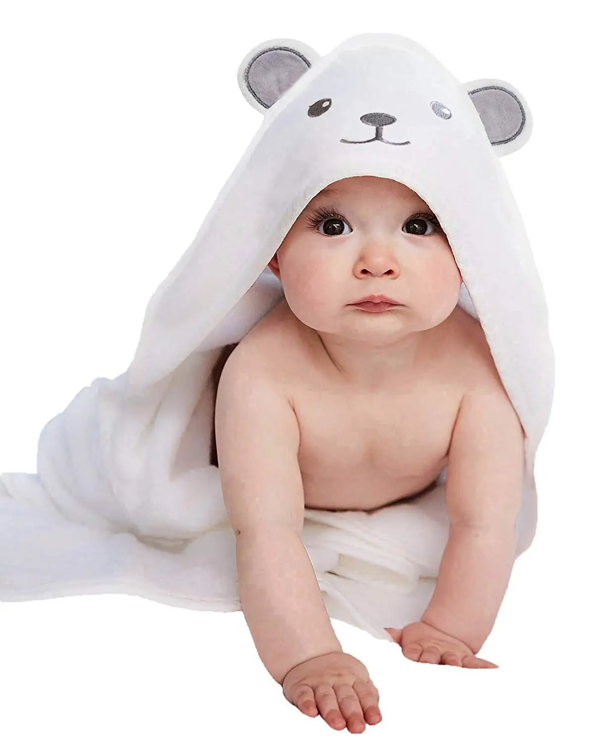 Baby Hooded Towel Bath Towel with Bear Ears for Newborn Absorbent Large Baby Towel  Baby Towels for  Infant, and Toddler