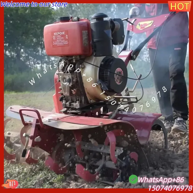 2026 High-Efficient Garden Home Farm Cultivator Mini Land Cultivation Machine Power Tiller