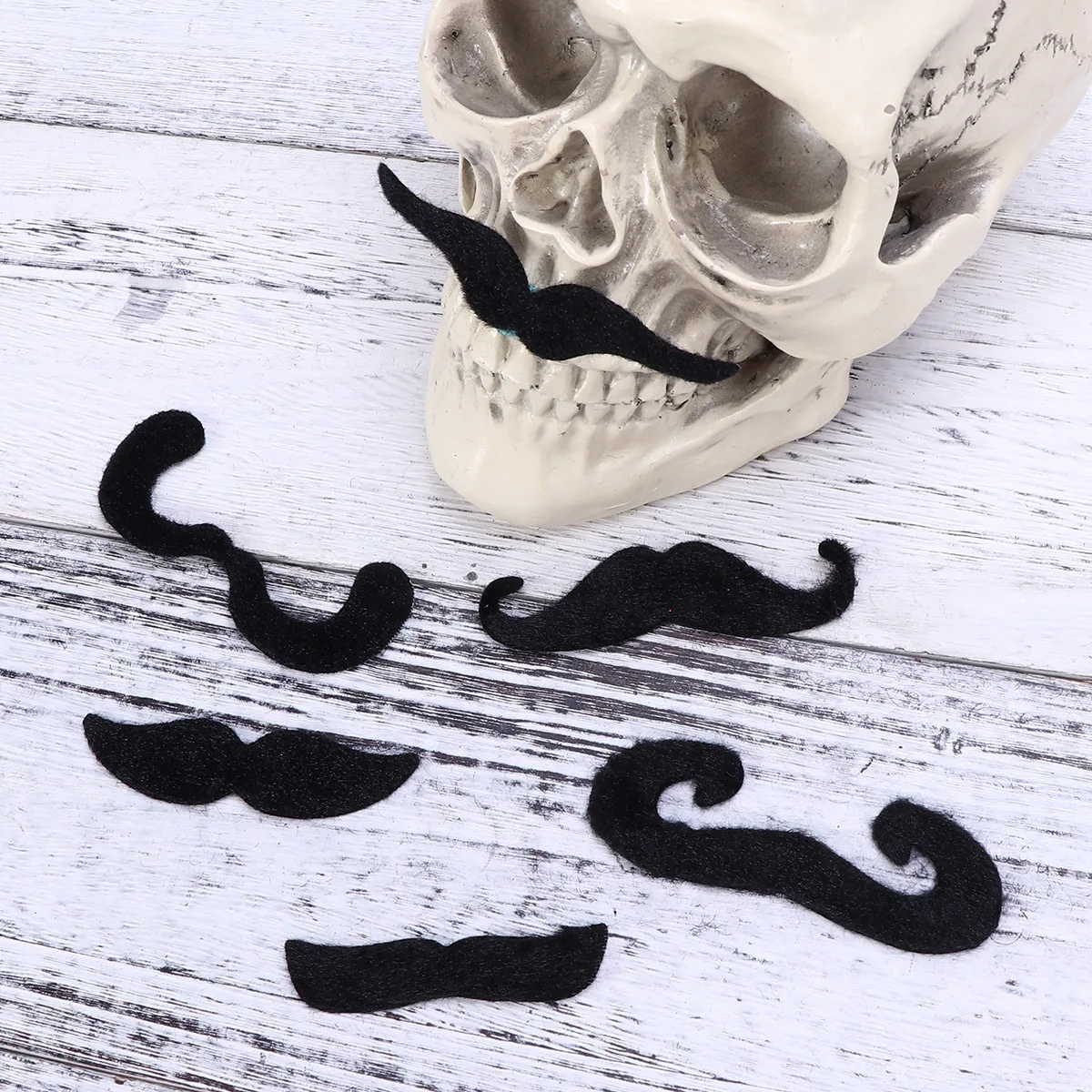 6 stuks nep baard zwart zelfklevende snor kostuum partij grappige snorhaar kit natuurlijke look gemakkelijk te dragen voor mannen vrouwen en kinderen